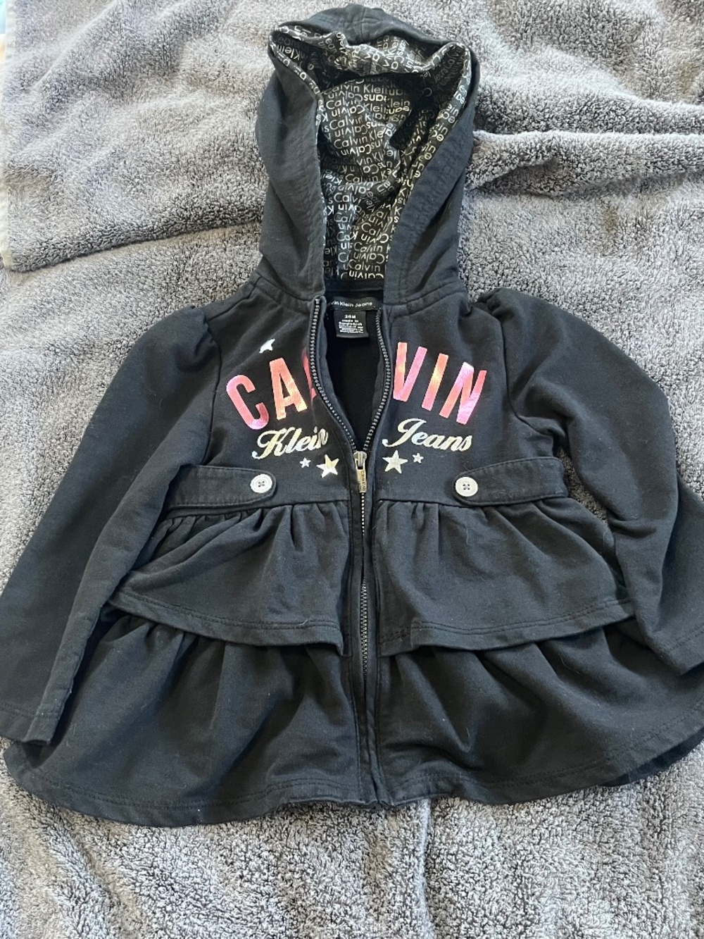 Calvin Klein kids zip up.
